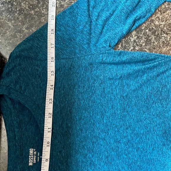 Mossimo Women’s Long Sleeve Round Neck Teel & Gray Speckled Shirt Size Small - Picture 5 of 10